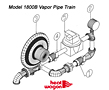 Heat Wagon 1800B Vapor pipe train parts 2014